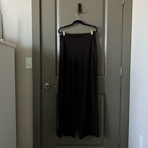 Aerie | Real Me Xtra High Waist Wide Leg Trouser in Deep Earth XL Long